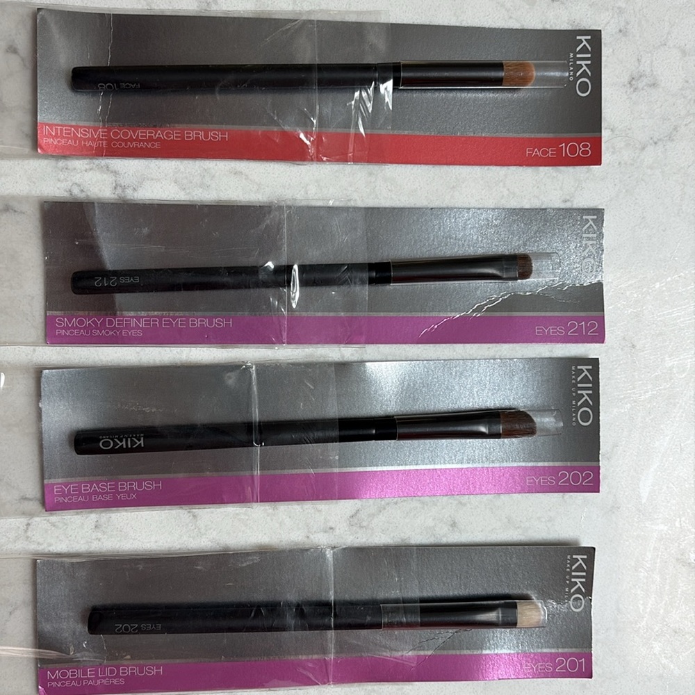 KIKO EYES AND FACE MAKEUP BRUSHES